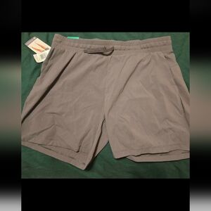 Tuff Athletics Women's Athletic Shorts in Taupe